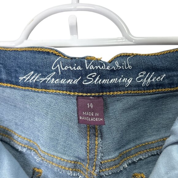 Gloria Vanderbilt women's denim jean shorts, size 14 - Picture 3 of 3